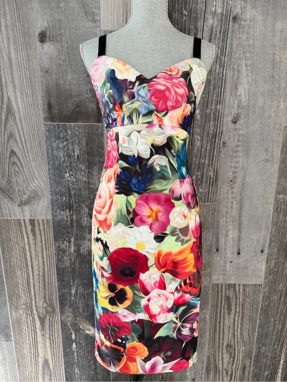 Ted Baker Etheya Technicolour Bloom Strappy Dress - Picture 2 of 16